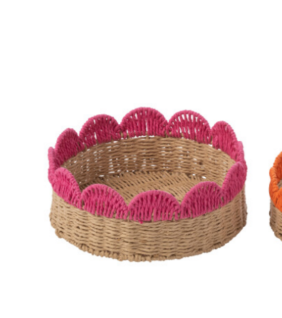 Plateau rond rose Large - Jline 