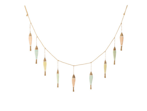 Guirlande de poisson en bois - Jline 