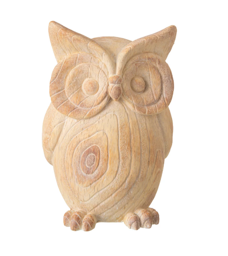 Hibou bois beige large - Jline