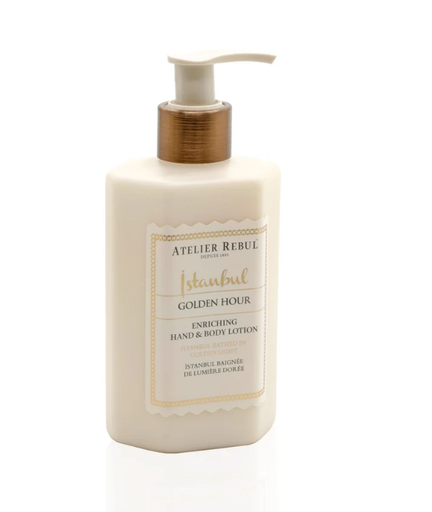 Istanbul Golden Hour Lotion mains et corps 250ml - Atelier Rebul