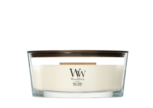 Bougie Miel blanc ellipse - WoodWick
